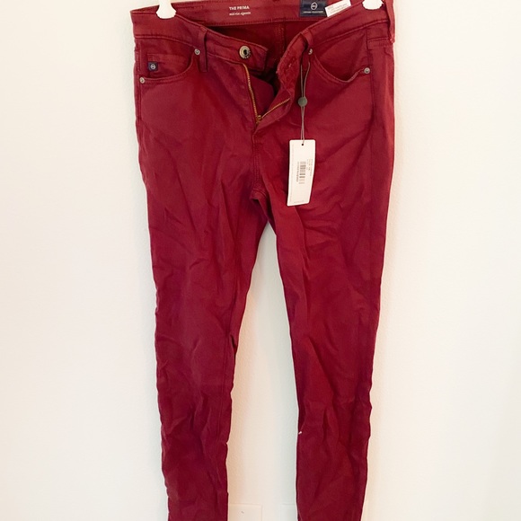 NWT AG Maroon Jeans - Picture 2 of 4